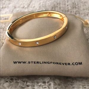 Sterling Forever “gold and diamond” bracelet. NWOT
